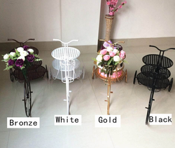 Metal Bicycle Dessert Cake Display Stand Set - Gold/White/Bronze/Black