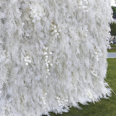 HE-BD029 5D Feather Backdrop Rolling Up Curtain Flower Wall - 8ft*8ft