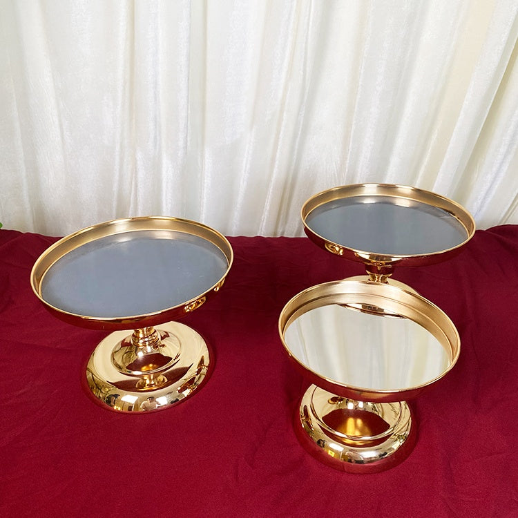 Metal Dessert Cake Display Stand Set - Gold