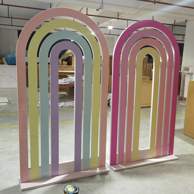 Arched Backdrop Set / Custom 3D PVC Arch Backdrop - Multicolor