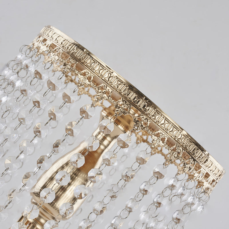 Crystal Chandelier Centerpiece Display Table Top - Gold
