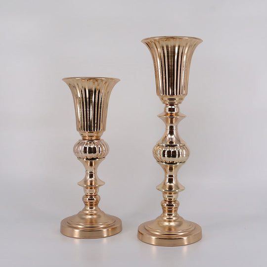 Mermaid Shaped Vase Wedding Table Centerpieces - Gold