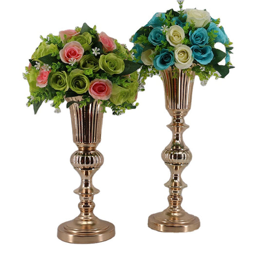 Mermaid Shaped Vase Wedding Table Centerpieces - Gold
