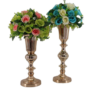 Mermaid Shaped Vase Wedding Table Centerpieces - Gold