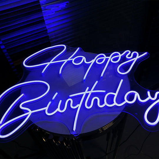 Custom Neon Sign " Happy Birthday " - Choose your Size and Color!