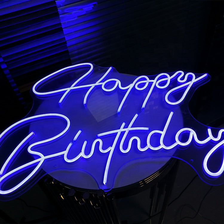 Custom Neon Sign " Happy Birthday " - Choose your Size and Color!
