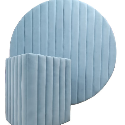 Velvet Round Event Decor Backdrop 65" - Pink/Blue