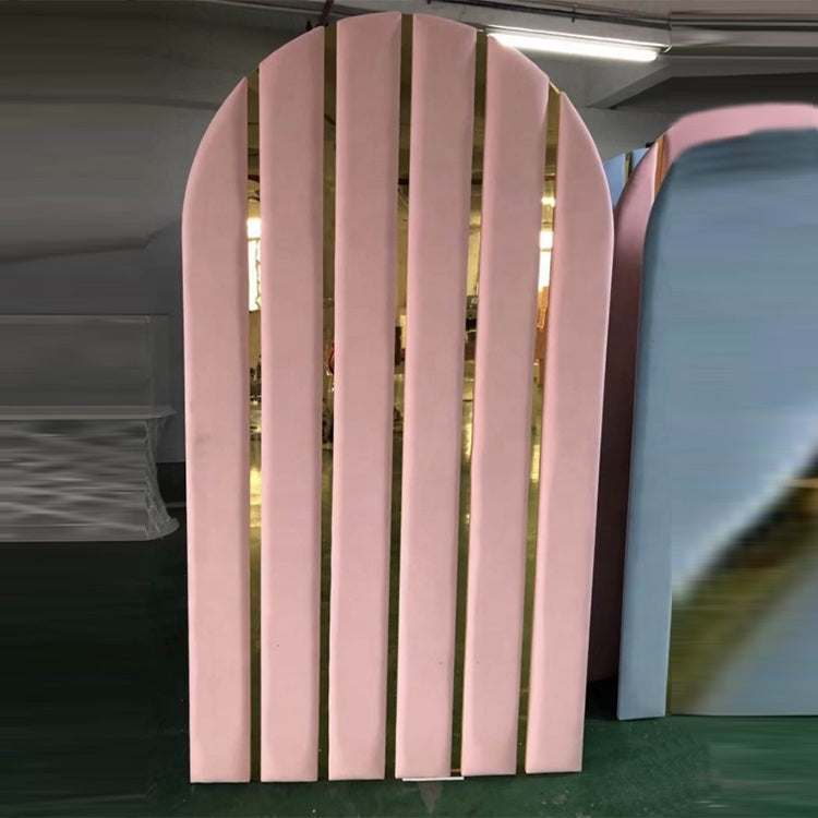 Velvet Arched Chiara Backdrop Set - Pink