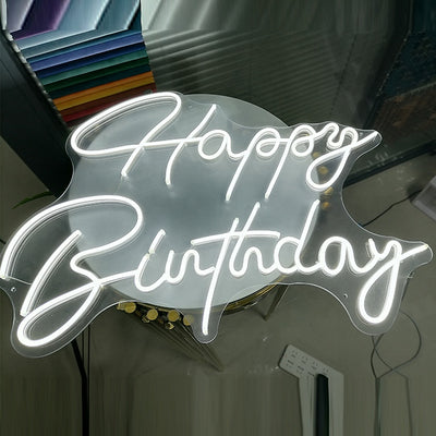 Custom Neon Sign " Happy Birthday " - Choose your Size and Color!
