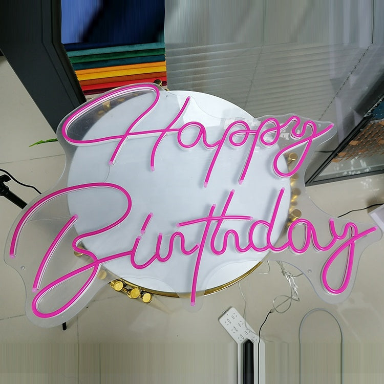 Custom Neon Sign " Happy Birthday " - Choose your Size and Color!