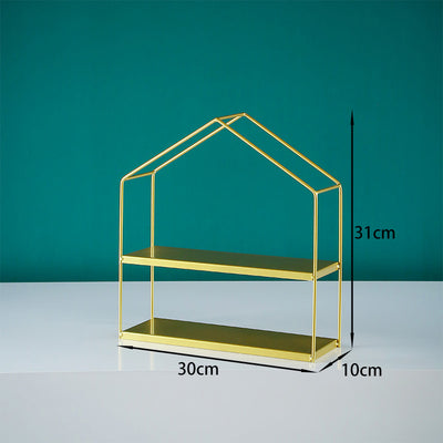 Metal Dessert Cake Display Stand Set - Gold