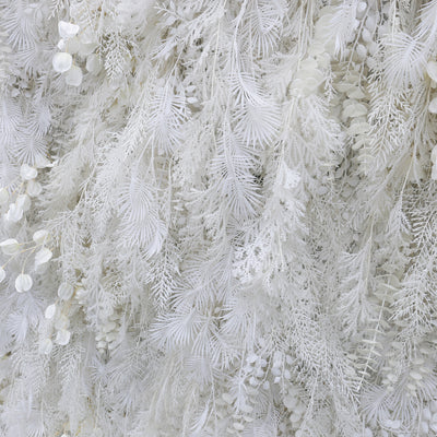 HE-BD029 5D Feather Backdrop Rolling Up Curtain Flower Wall - 8ft*8ft