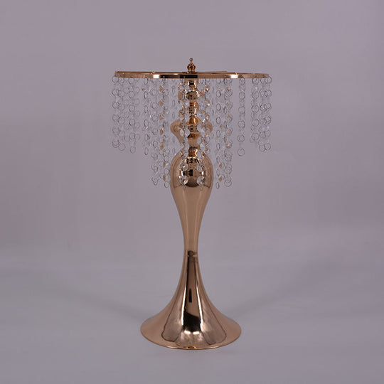 Crystal Chandelier Centerpiece Display Table Top - Gold