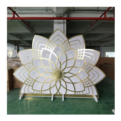 PVC Lotus Flower Backdrop - White