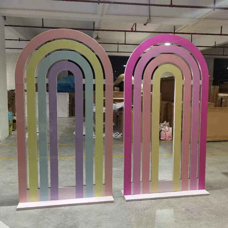 Arched Backdrop Set / Custom 3D PVC Arch Backdrop - Multicolor