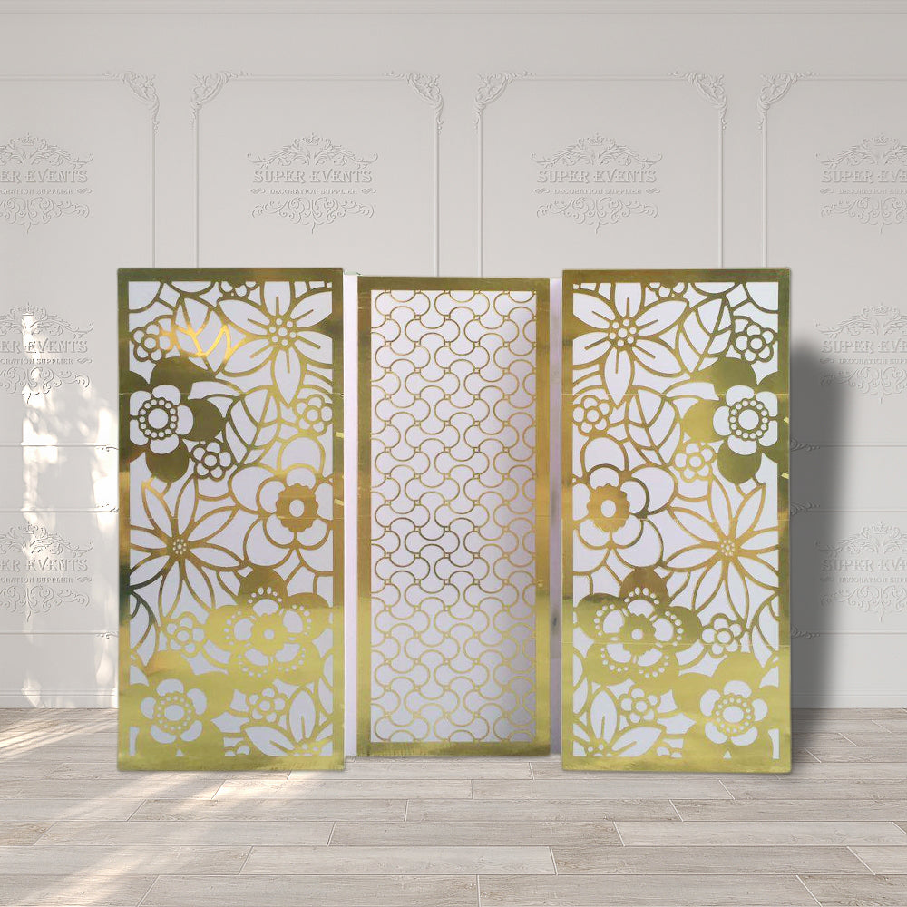 PVC Square Stage Decor Backdrop - Gold – Supereventdecor