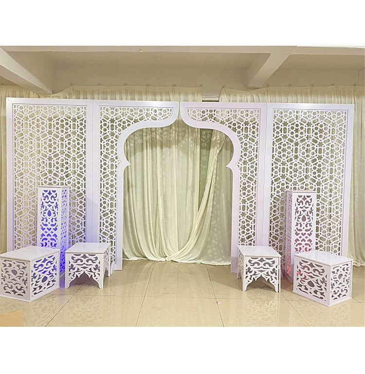 PVC Arch Stage Backdrop - White