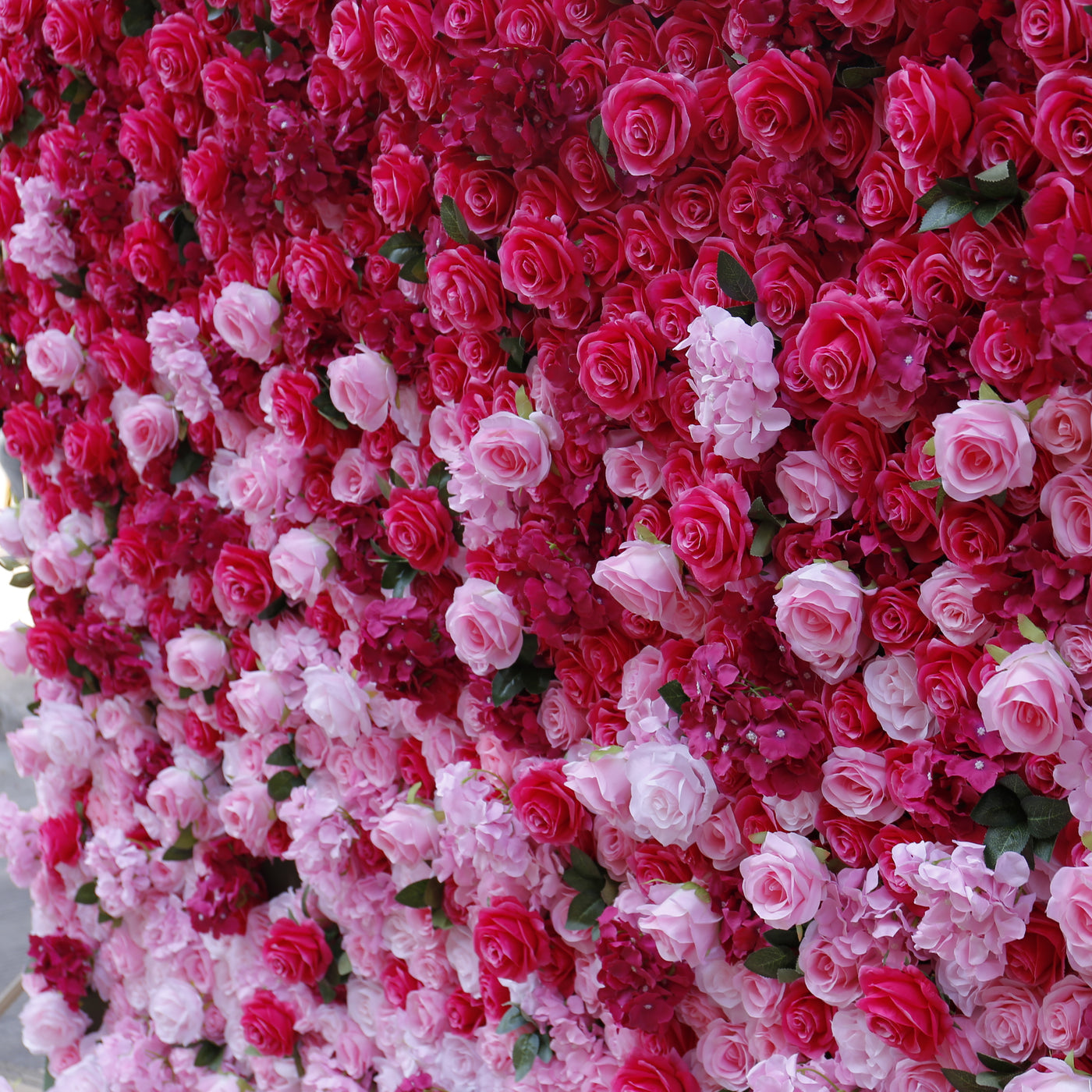 BDJ-002 3D Fabric Artificial Flower Backdrop Rolling Up Curtain Flower Wall - 8ft*8ft