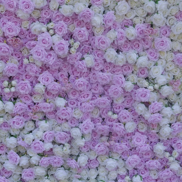 BD-037 3D Fabric Artificial Flower Backdrop  Rolling Up Curtain Flower Wall - 8ft*8ft