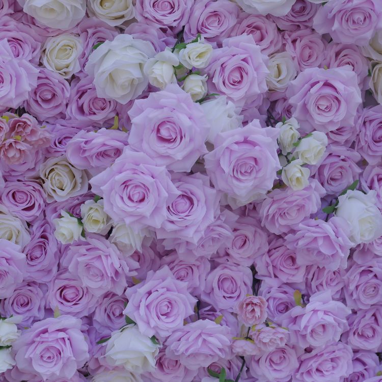 BD-037 3D Fabric Artificial Flower Backdrop  Rolling Up Curtain Flower Wall - 8ft*8ft