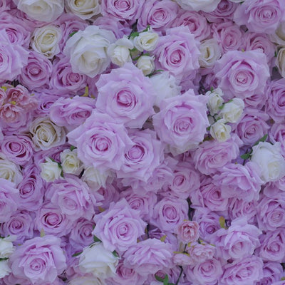 BD-037 3D Fabric Artificial Flower Backdrop  Rolling Up Curtain Flower Wall - 8ft*8ft