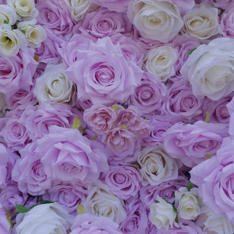 BD-037 3D Fabric Artificial Flower Backdrop  Rolling Up Curtain Flower Wall - 8ft*8ft