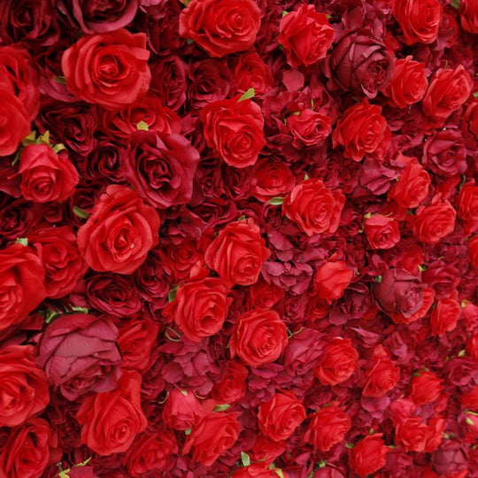 BD-050 3D Fabric Artificial Flower Backdrop Rolling Up Curtain Flower Wall - 8ft*8ft