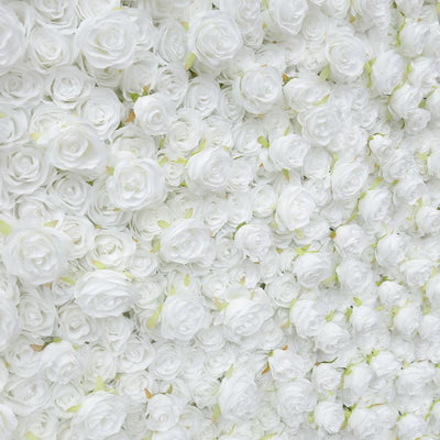 BD-053 3D Fabric Artificial Flower Backdrop Rolling Up Curtain Flower Wall - 8ft*8ft