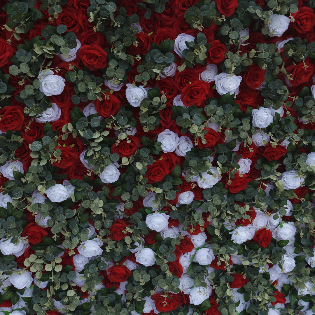BD-055 3D Fabric Artificial Flower Backdrop Rolling Up Curtain Flower Wall - 8ft*8ft