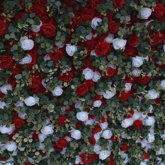 BD-055 3D Fabric Artificial Flower Backdrop Rolling Up Curtain Flower Wall - 8ft*8ft