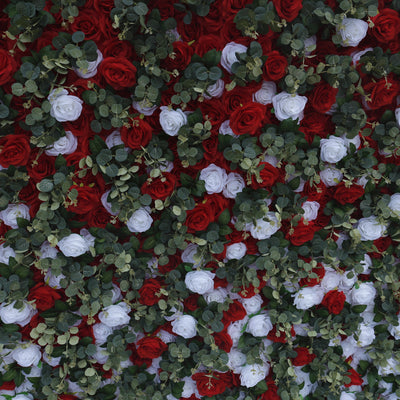 BD-055 3D Fabric Artificial Flower Backdrop Rolling Up Curtain Flower Wall - 8ft*8ft