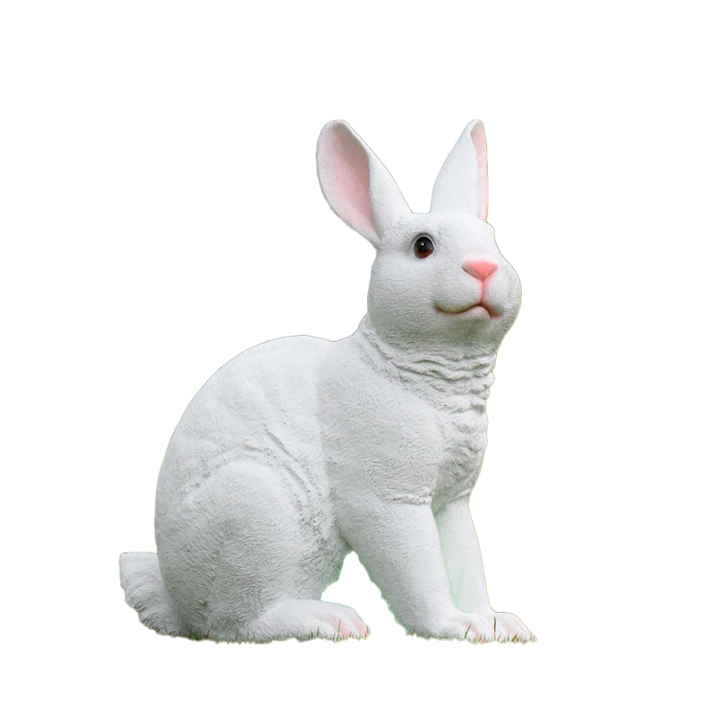 Custom Size Fiberglass Decorative Rabbit Statuette