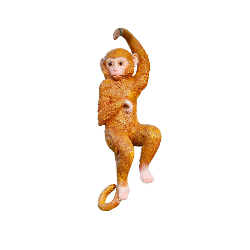 Custom Size Fiberglass Decorative Monkey Statuette