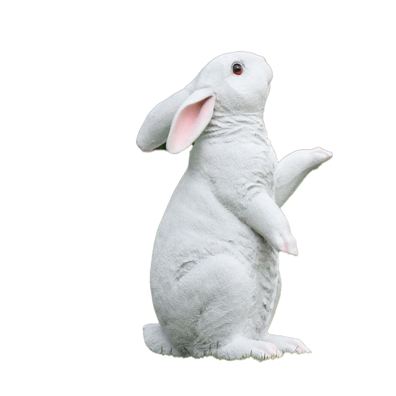 Custom Size Fiberglass Decorative Rabbit Statuette