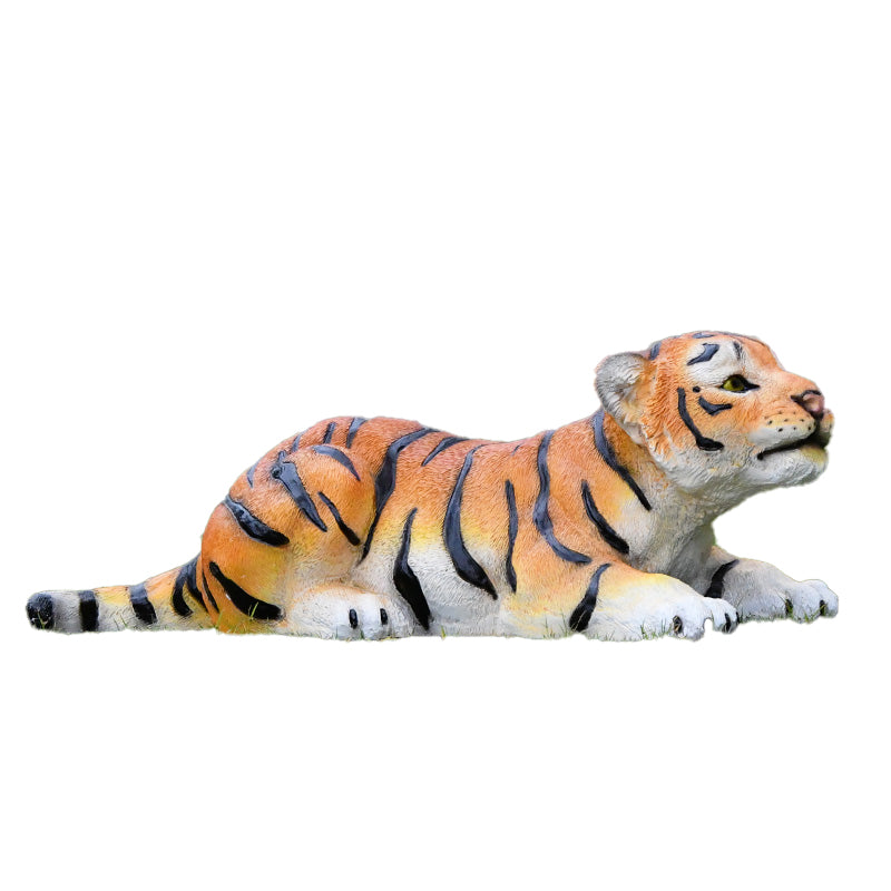 Custom Size Fiberglass Decorative Tiger Statuette