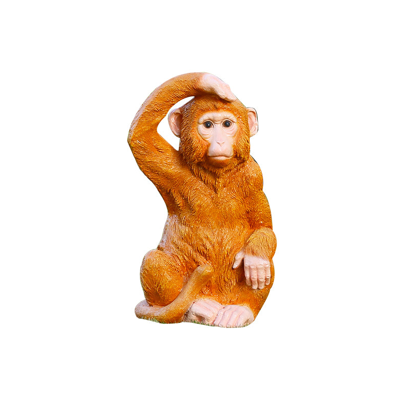 Custom Size Fiberglass Decorative Monkey Statuette