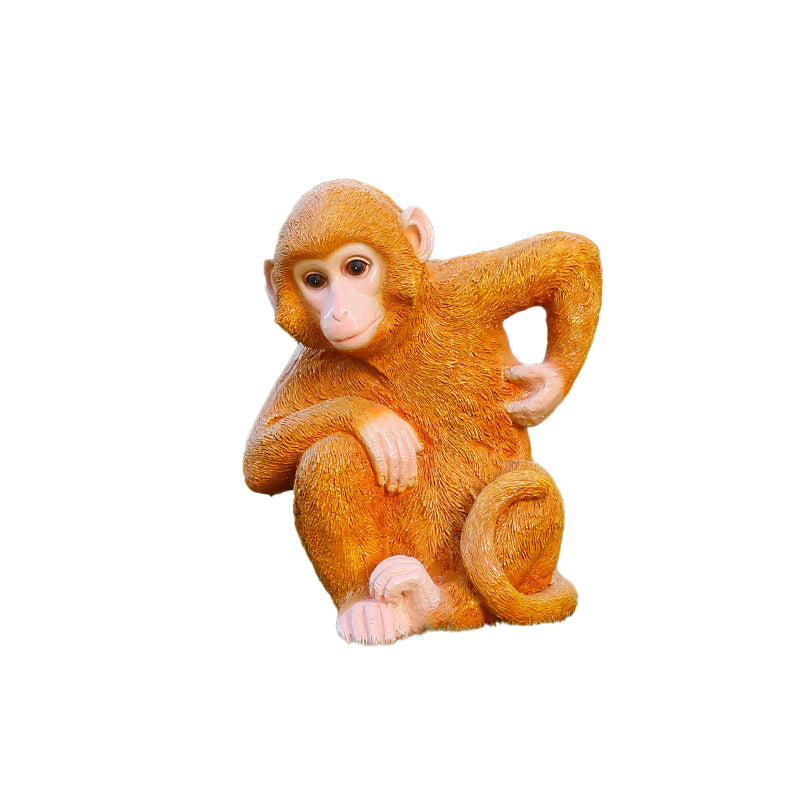 Custom Size Fiberglass Decorative Monkey Statuette