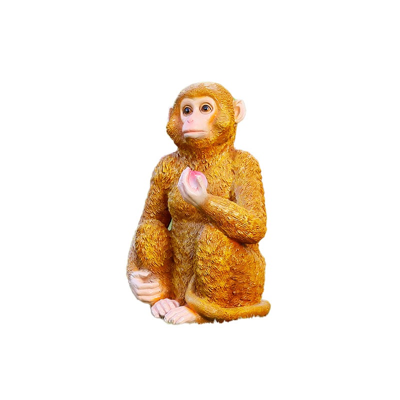 Custom Size Fiberglass Decorative Monkey Statuette