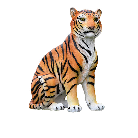 Custom Size Fiberglass Decorative Tiger Statuette