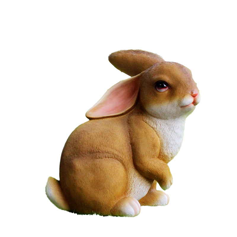 Custom Size Fiberglass Decorative Rabbit Statuette