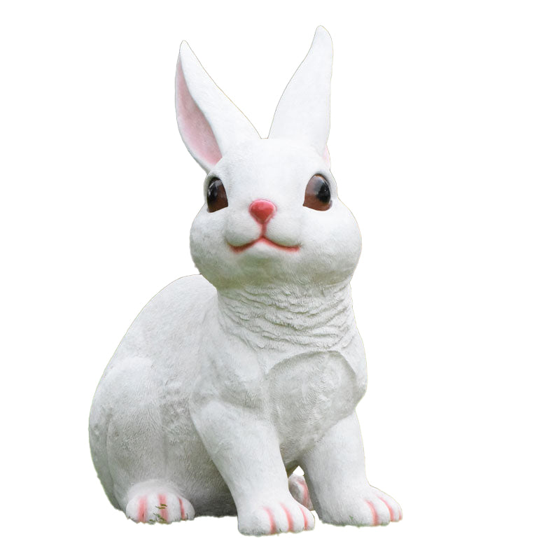 Custom Size Fiberglass Decorative Rabbit Statuette