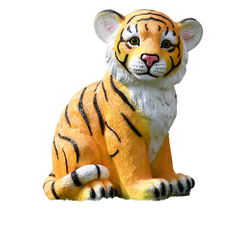 Custom Size Fiberglass Decorative Tiger Statuette