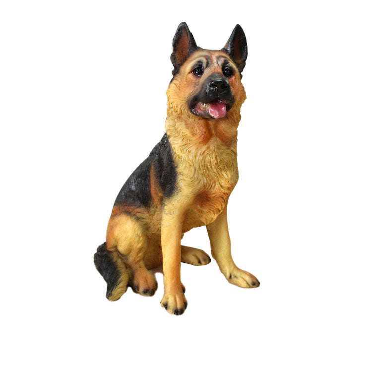 Custom Size Fiberglass Decorative Dog Statuette