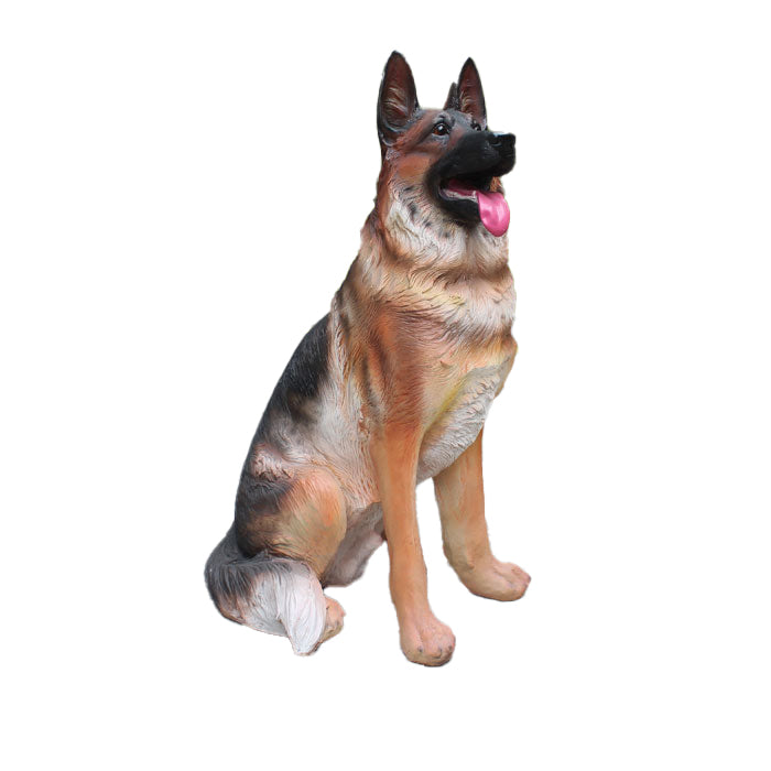 Custom Size Fiberglass Decorative Dog Statuette