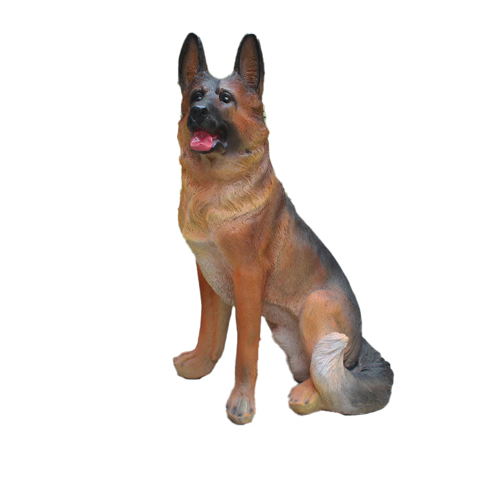Custom Size Fiberglass Decorative Dog Statuette