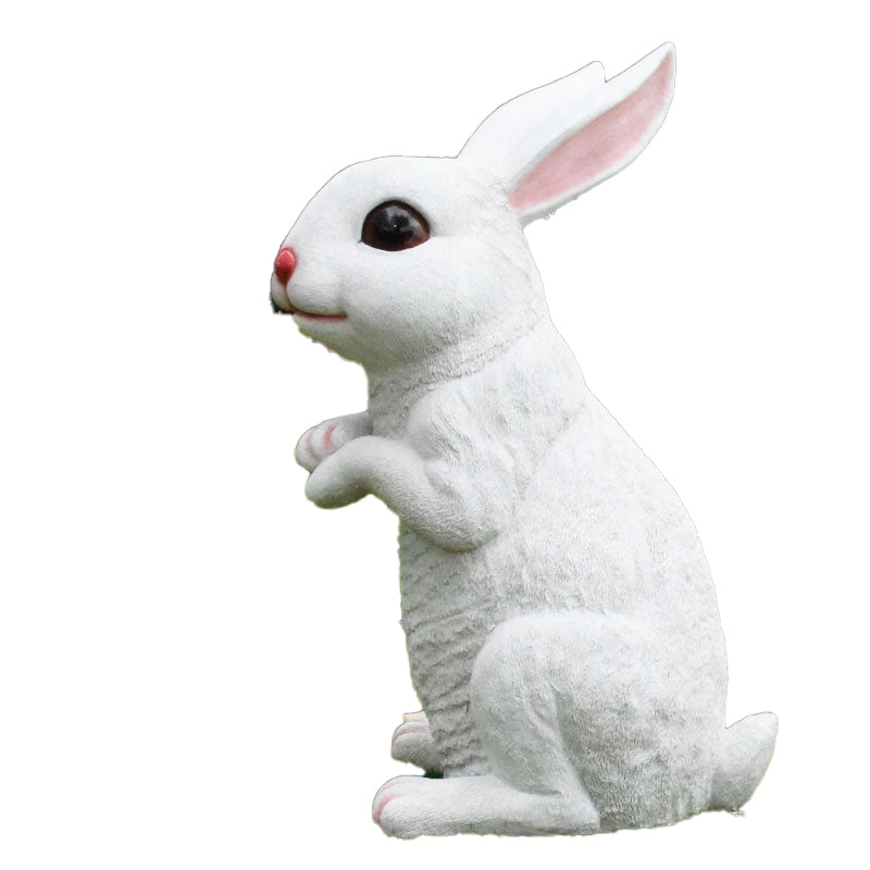 Custom Size Fiberglass Decorative Rabbit Statuette