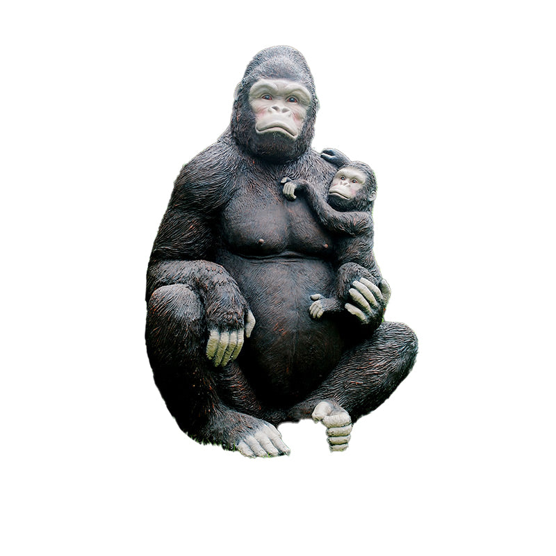Custom Size Fiberglass Decorative Monkey Statuette