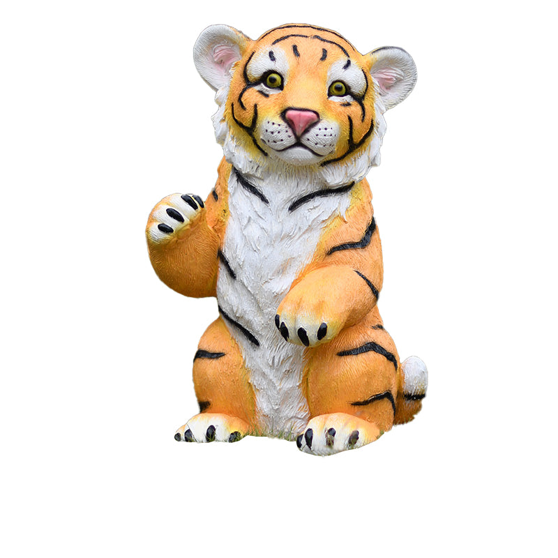 Custom Size Fiberglass Decorative Tiger Statuette