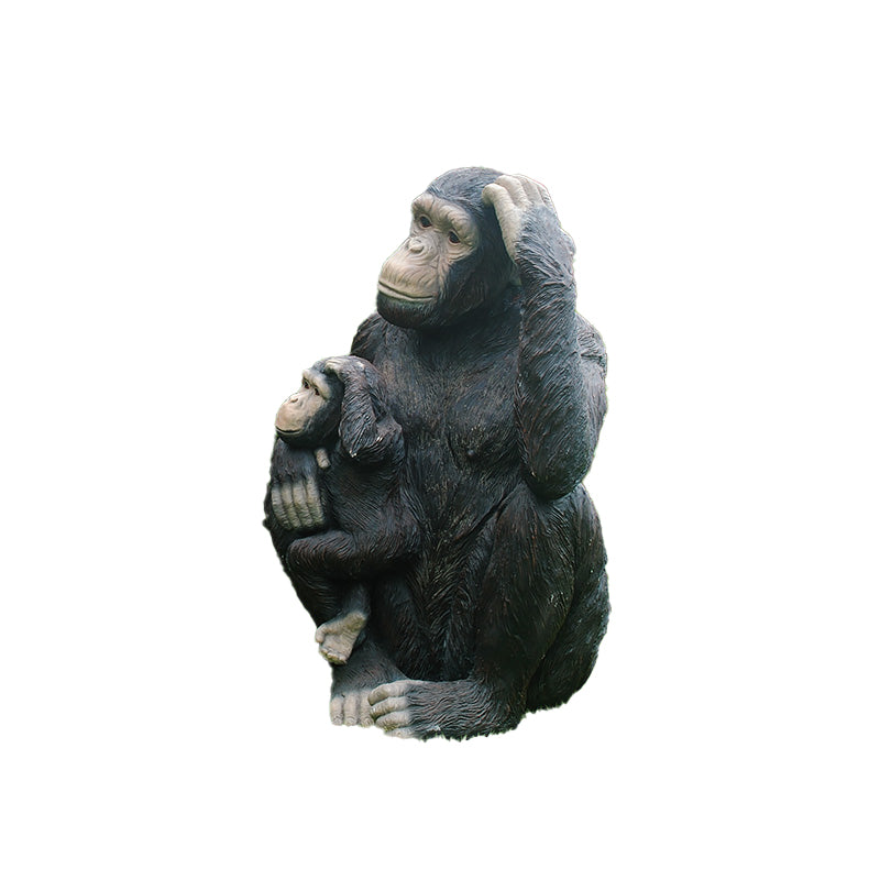 Custom Size Fiberglass Decorative Monkey Statuette