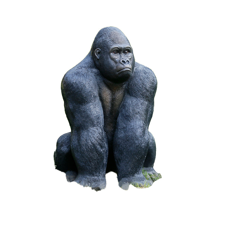 Custom Size Fiberglass Decorative Monkey Statuette